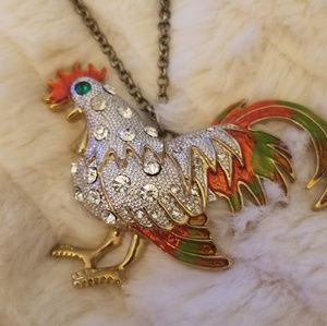 Betsey Johnson Rooster 18" necklace